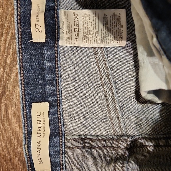 ❤️ BANANA REPUBLIC STRAIGHT LEG JEANS, 4 (27) - Picture 5 of 8